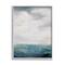 Stupell Industries Abstract Ocean Horizon Line Nautical Water Cloudy Sky Framed Wall Art